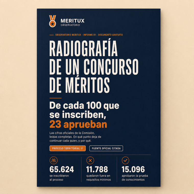 Portada del informe Radiografía de un concurso de méritos